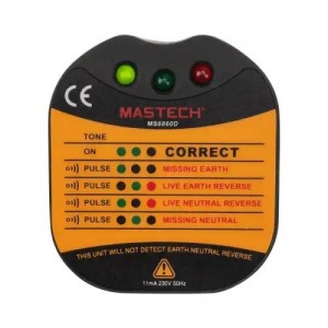 Тестер розеток MS6860D MASTECH 131260 MASTECH
