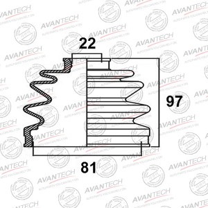 Пыльник привода Avantech BD0308 AVANTECH