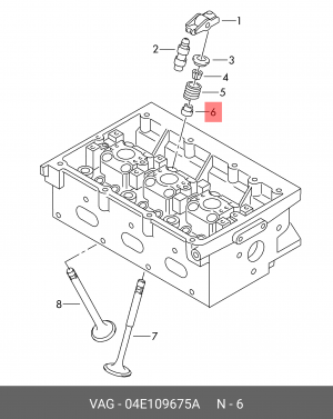 Маслосъемный колпачок VAG 04E109675A 04E 109 675 A VAG