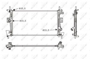 FORD FOCUS III 58487 NRF