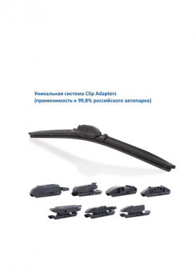 Щетка стеклоочистителя 650мм бескаркасная (8 адаптеров) Premium GOODYEAR GY000446 GOODYEAR