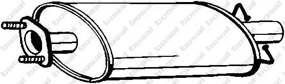 Глушитель FORD Transit (06-) задняя часть BOSAL 154-459 BOSAL