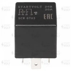 Реле 20А 24В без кронштейна SCR 0703 START VOLT