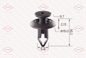 клипса!\ Mitsubishi Carisma 95-04 TJB1167 TATSUMI