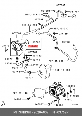 Кольцо вакуумного насоса MITSUBISHI L200 2020A009 2020A009 MITSUBISHI
