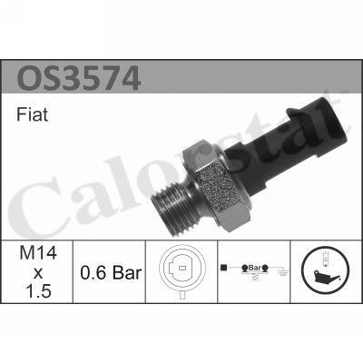 датчик давления масла!0.6 Bar\Fiat Ducato, Saab 9-3/9-5 93> OS3574 VERNET