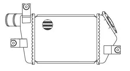 Интеркулер MITSUBISHI L200,Pajero Sport (08-) LUZAR LRIC1148 LUZAR