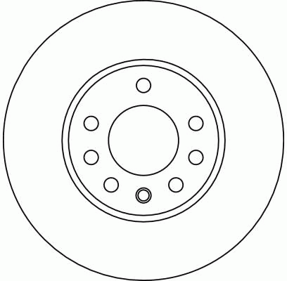 Диск тормозной передний OPEL ASTRA H, MERIVA A-B, ZAFIRA A-B DF4048 DF4048 TRW