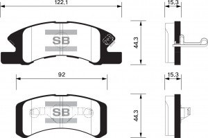Колодки тормозные дисковые SP1611 SP1611 SANGSIN