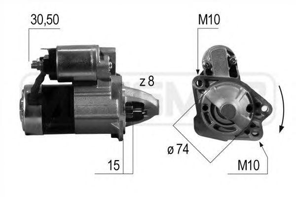 Стартер MAZDA 3 1.4/1.6 03-09 1kw 220541 220.541 ERA