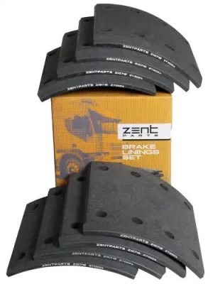 накладки тормозные с ЗАКЛЕПКАМИ STD 19477 20.7-11.4 (420x200) Z10716 ZENTPARTS