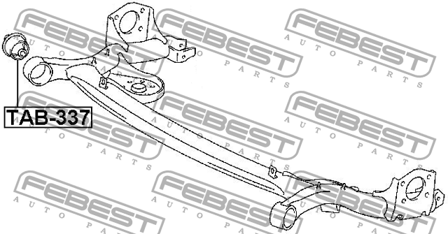 сайлентблок задней балки !\Toyota Yaris KSP90/NLP90/NSP90/SCP90/NCP90/ZSP90 05-1 TAB-337 FEBEST