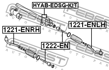 Сайлентблок рул рейки HYUNDAI i30, KIA CEED 06- (компл-2шт) HYAB-EDSG-KIT HYAB-EDSG-KIT FEBEST