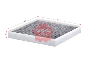 Фильтр воздушный салона HYUNDAI Solaris (17-),Сreta (17-),Tucson (15-) KIA Rio ( CAC-28380 SAKURA
