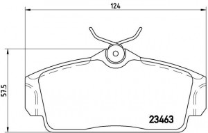 P56036 GDB3168=FDB1096 !колодки дисковые п.\ Nissan Primera 1.6i-2.0i/2.0TD &16V P56036 BREMBO