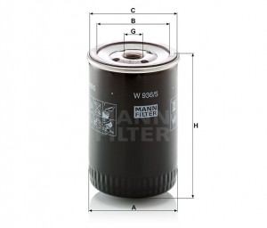 Фильтр масляный W936/5 W9365 MANN FILTER