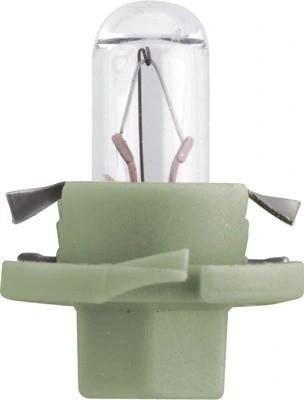 Лампа 12V 1.3W BAX8.4d зеленый патрон PHILIPS 12611CP PHILIPS