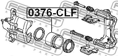 Поршень передн суппорта HONDA ACCORD 96-08 0376-CLF 0376-CLF FEBEST