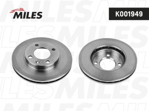 Диск тормозной AUDI 80 73-91/GOLF 79-97/PASSAT 81-88 передний D 239мм.  K001949 K001949 MILES