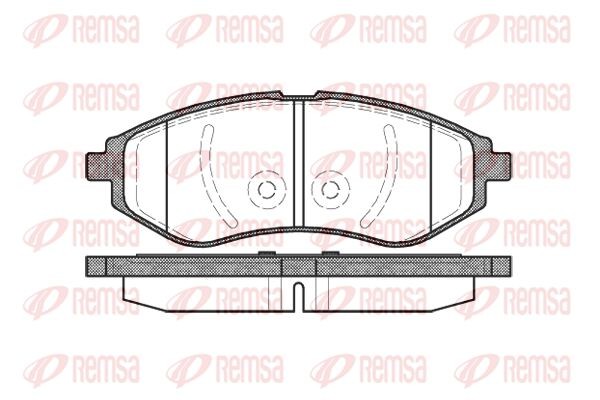 986 00 D11129-01 !колодки дисковые п.\ Daewoo Kalos 1.2i/1.4i 02> 098600 REMSA