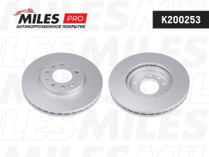 Диск тормозной (серия PRO с антикоррозионным покрытием) OPEL ASTRA G/H 98-09/MER K200253 MILES