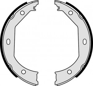 Колодки стояночного тормоза S06509 S 06 509 BREMBO