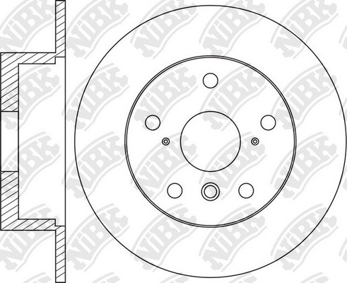 Диск тормозной TOYOTA Camry (11-) задний (1шт.) NIBK RN1666 NIBK