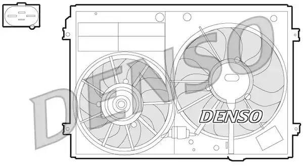 Вентилятор радиат. охл. двиг. DER32012 DENSO
