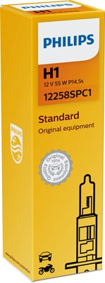 Лампа 12V H1 55W P14.5s Spot PHILIPS 12258 SPC1 PHILIPS