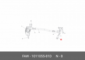 Клапан FAW J6,3310 насоса масляного редукционный OE 101105581D FAW