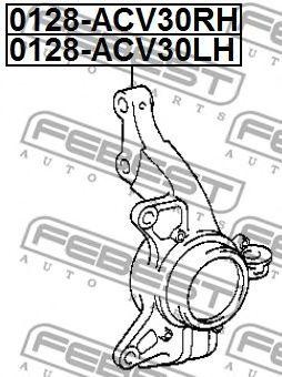 Кулак поворотный левый 0128-ACV30FLH 0128-ACV30FLH FEBEST