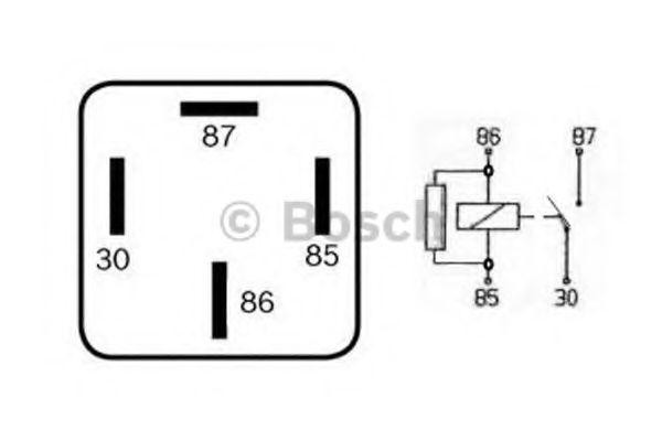 Реле электромагнитное 12V 4-х контактное BOSCH 0332019457 BOSCH