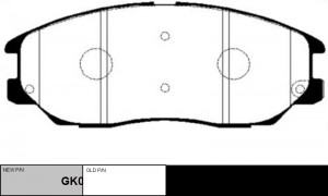 Колодки тормозные дисковые передние Hyundai XG 3.5, SsangYong Rodius 2.7/3.5i V6 GK0470 CTR
