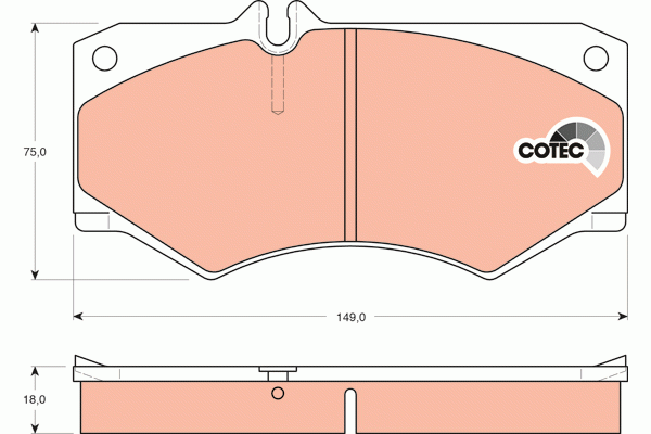 Колодки передние MERCEDES G (W461-W463), T1 (601-602) GDB317 GDB317 TRW