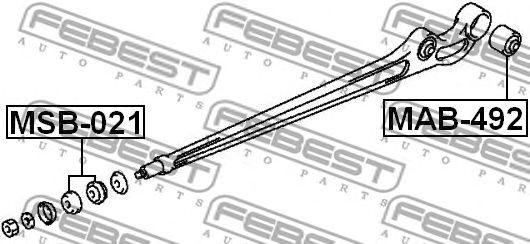 Втулка тяги подвески MITSUBISHI PAJERO V20-50 1990.10-1999.11 MSB-021 MSB-021 FEBEST