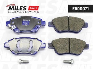 Колодки тормозные передние (Смесь CERAMIC серия PRO) OPEL CORSA D 06 (TRW GDB170 E500071 MILES