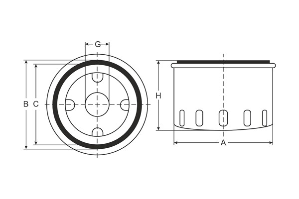 Фильтр масляный SM121 SCT