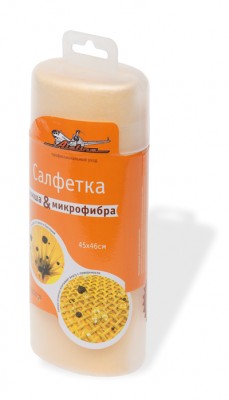 Салфетка из замши и микрофибры в тубе (45*46 см) (AB-C-01) AB-C-01 AIRLINE