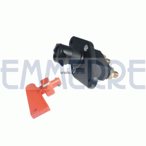 Выключатель массы MAN DAF SCANIA VOLVO с ключом (контакты вдоль) EMMERRE 906074 EMMERRE