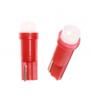 Лампа подсветки светодиодная T5 12V "NORD YADA" (1SMD красная)  10шт 904709 NORD YADA