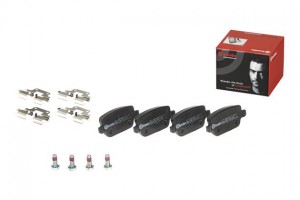Колодки тормозные FORD Galaxy,Mondeo LAND ROVER Freelander задние (4шт.) BREMBO P44017 BREMBO