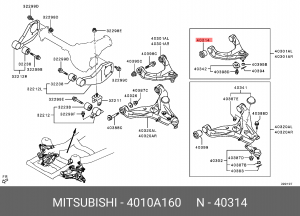 4010A160 сайлентблок 4010A160 Mitsubishi 4010A160 MITSUBISHI