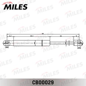 Упор газовый крышки багажника RENAULT SANDERO CB00029 CB00029 MILES