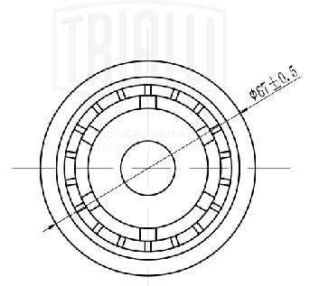 Ролик привод. ремня для а/м Ford Focus III (11-)/Kuga (13-) 1.5T/1.6T (только ро CM 5663 TRIALLI