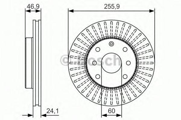 CHEVROLET EPICA (2006>)/ LACETTI (2004>) 256 x 24, BOSCH не подходит на Evanda 0986479R70 BOSCH