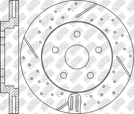 Диск тормозной FORD Focus (04-),Kuga (09-) VOLVO S40 (04-) передний (1шт.) NIBK RN51001DSET NIBK