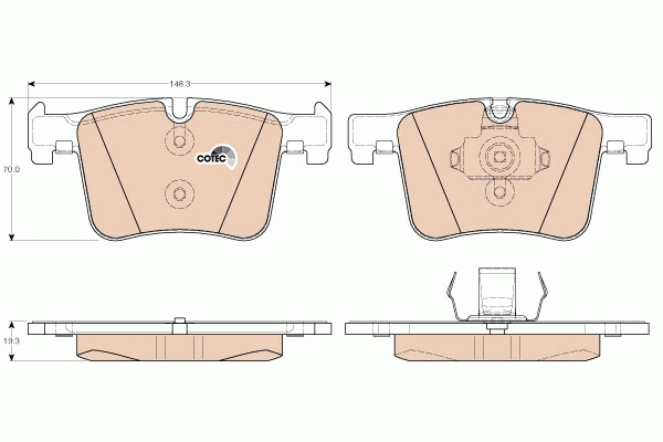 Колодки передние BMW 1 F20, 3 F30, X3 F25 GDB1942 GDB1942 TRW