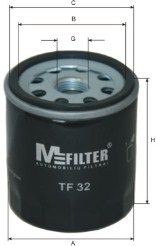 фильтр масляный! H83 D76.4 M18x1.5\ Opel Ascona/Astra/Omega/Kadett/Vectra 1.3-3. TF32 MFILTER AUTOMOTIVE FILTERS