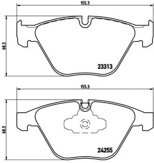 Колодки тормозные P06055 P06055 BREMBO