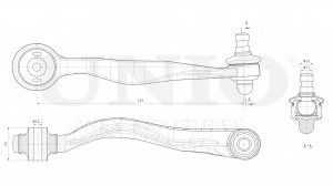 Рычаг подвески поперечный передний верхний правый SSP-40040 UNIO